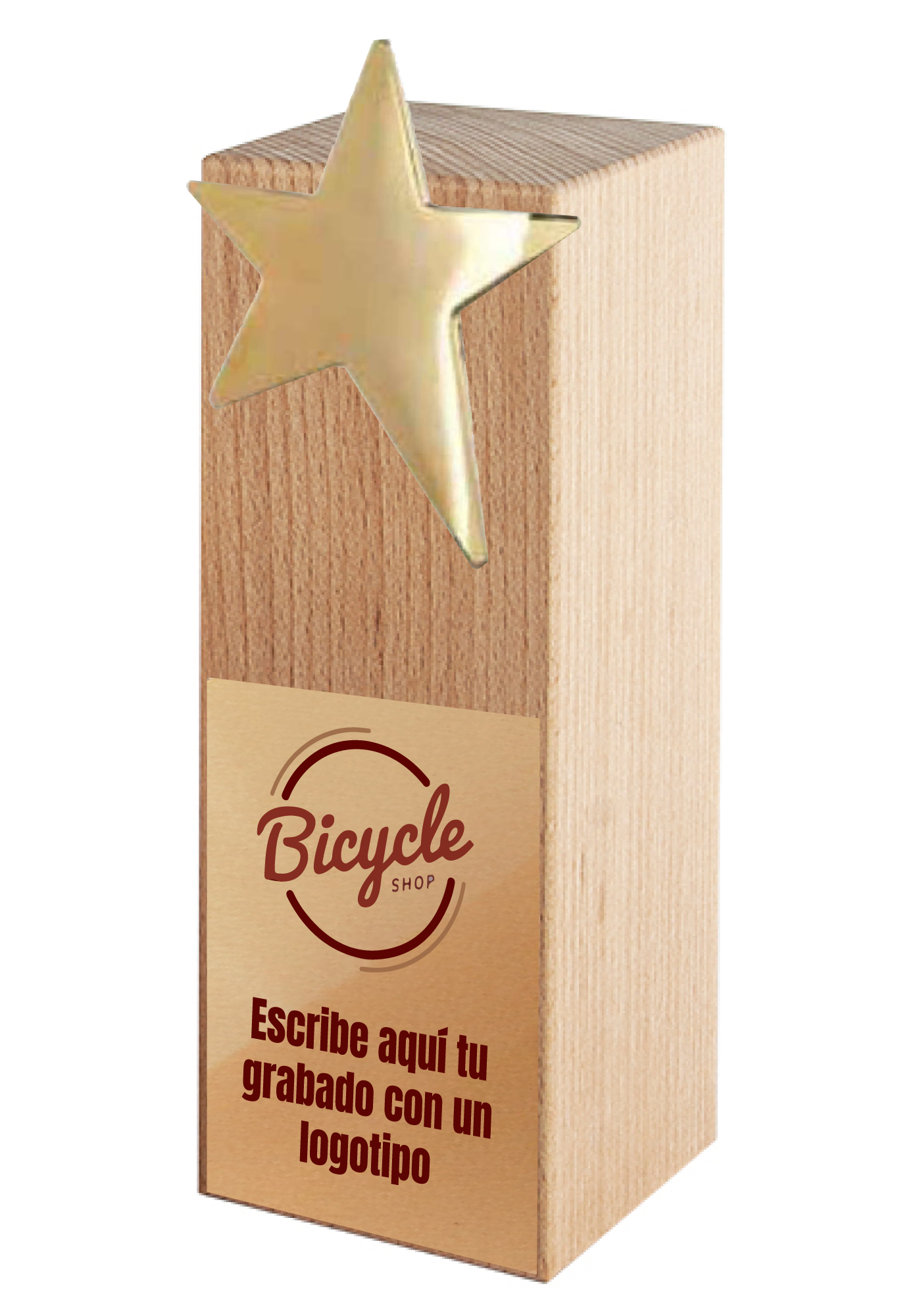 Trofeo de Madera estrella